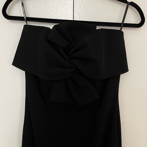 Strapless Cocktail Dress with bow in front by Lucian Matis - Picture 3 of 15